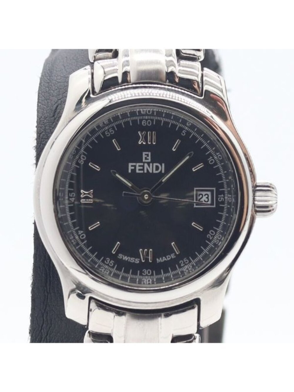 Fendi Date Black Dial Watch
